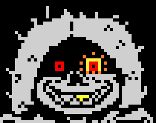 [e27272] Nice job smart ass.... *on a gaster blaster and bones fire around sans*