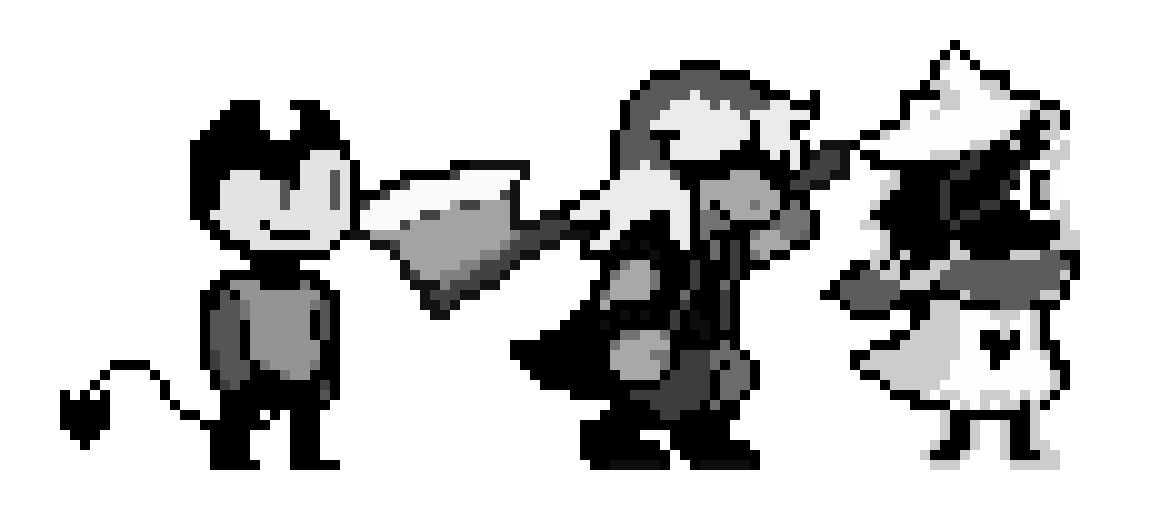 [6c26bc] Inkrune AU: Inktor and Friends + Ralf the Dark Prince Battle Sprites (Darkworld Ver.)
