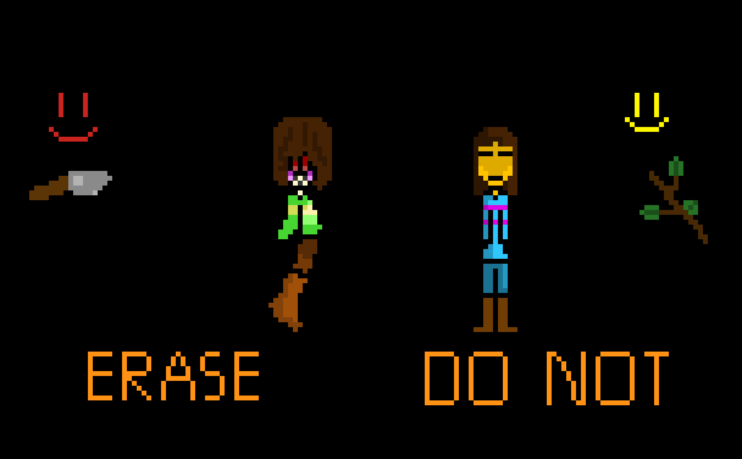 [9664c4] undertale frisk and chara
