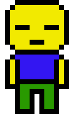 [9664c4] roblox noob danganronpa pixel art character style