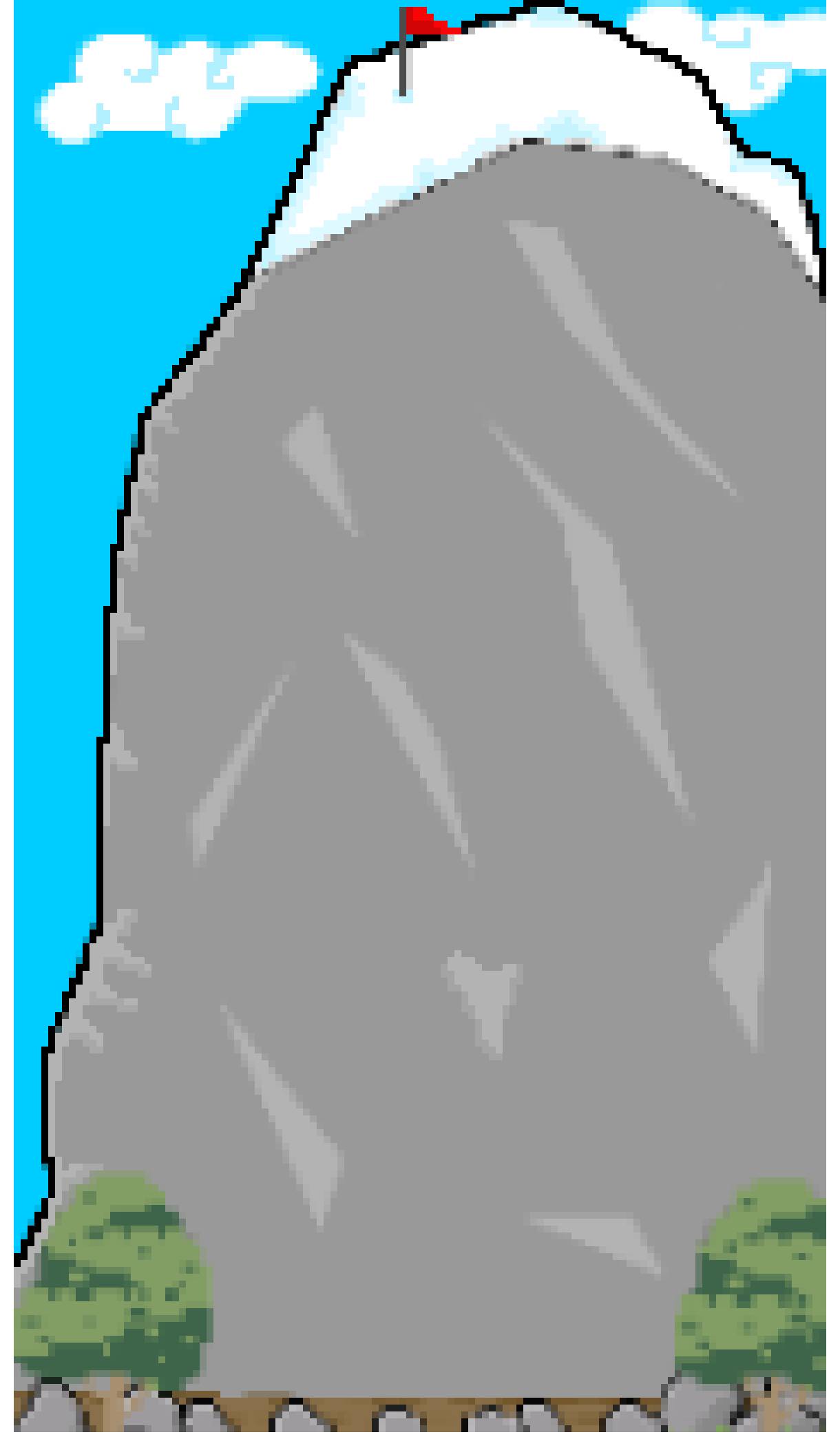 [aab322] mountain-pixelart