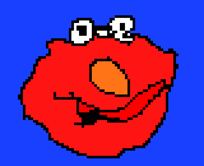 [1b725c] Off brand elmo By Easton 