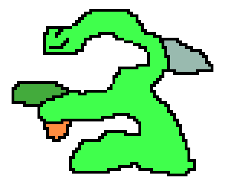 [bb24b4] green thing with a water gun