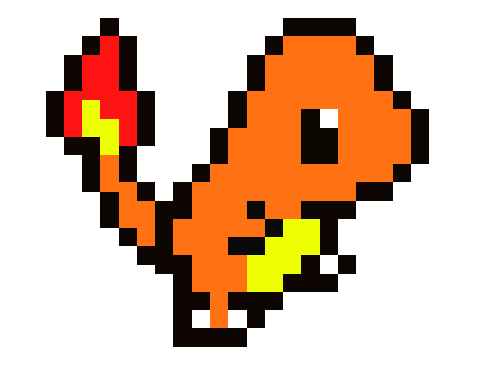 [9664c4] Charmander pixel art