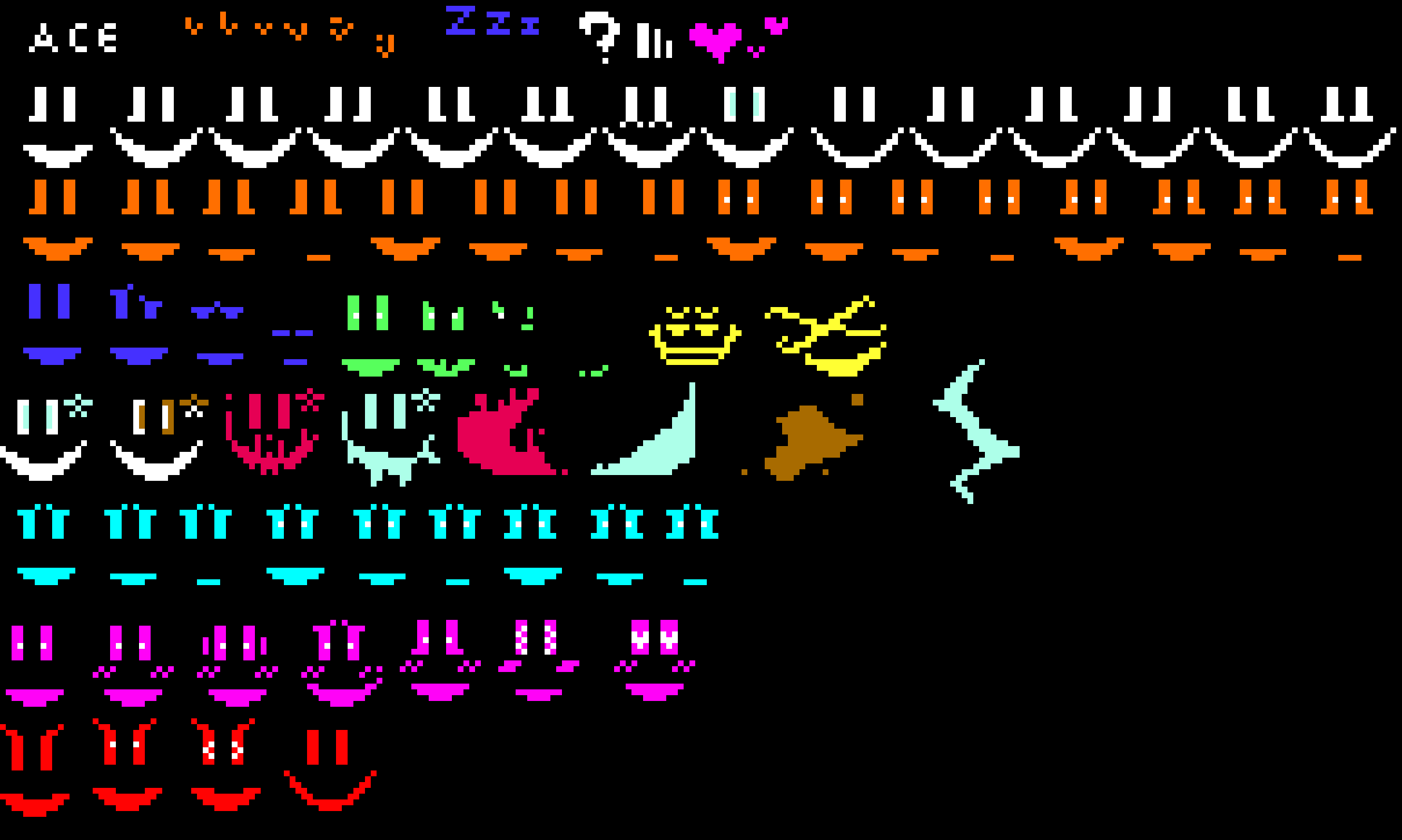 Rate my spritesheet out of 20 -Smiley