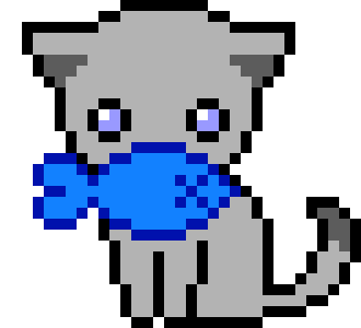 Cat with fish
