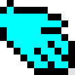 [7d146b] blue hand