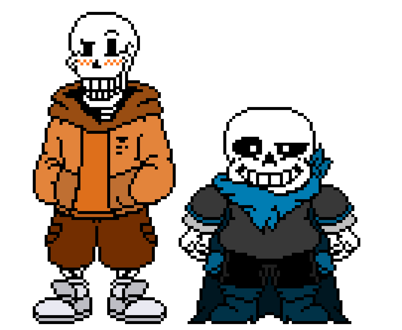 DD! Underswap Papyrus and Sans