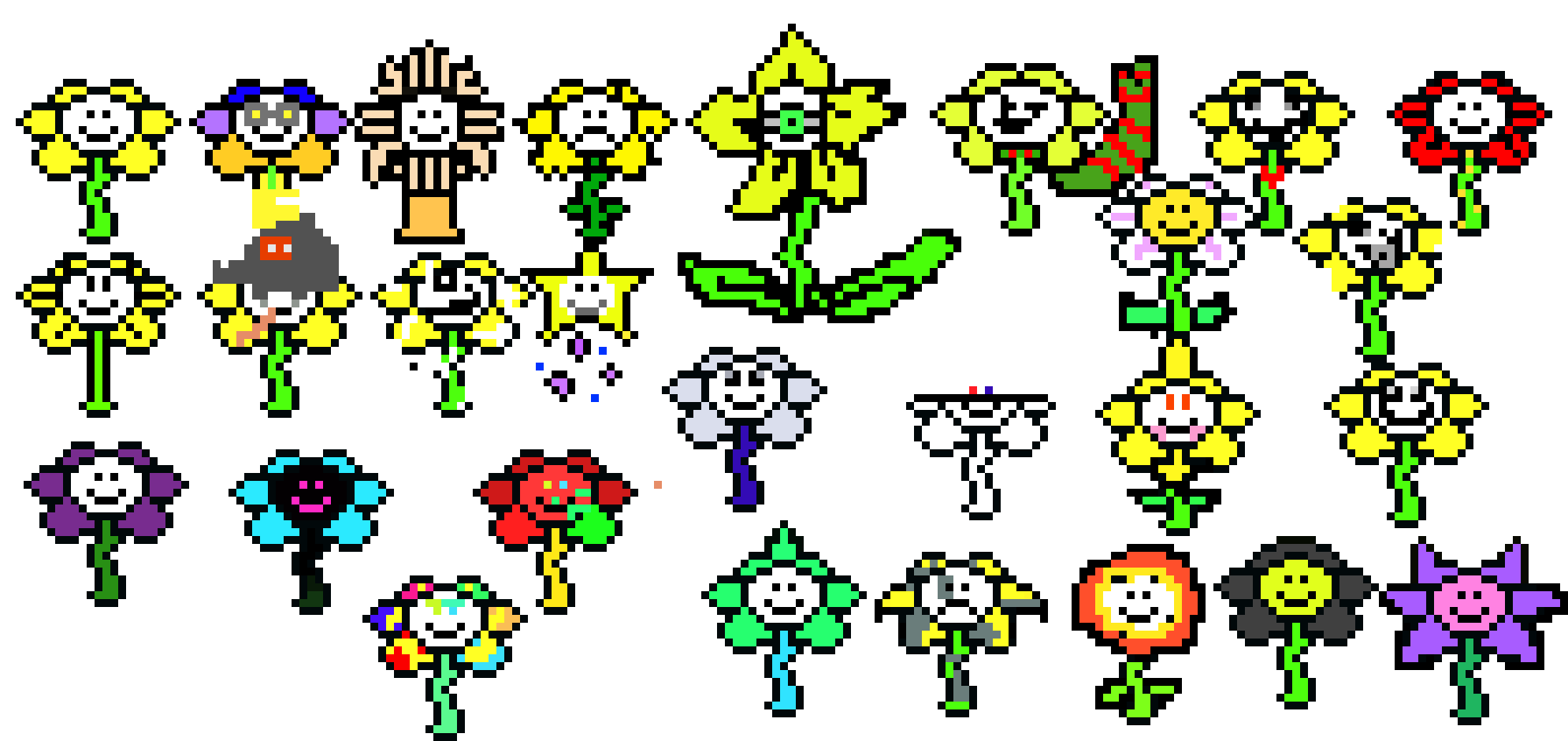 [965d3c] flowey au themes