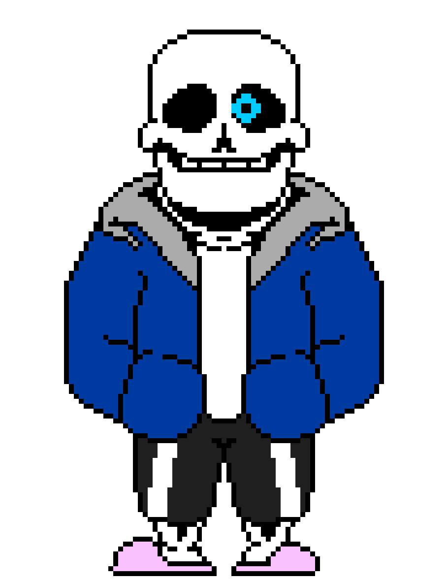[583245] [Random post of a random sprite cause of a dumb fucker who didn`t realize THIS exists] If Undertale Was Realistic Sans (blue eye :/)