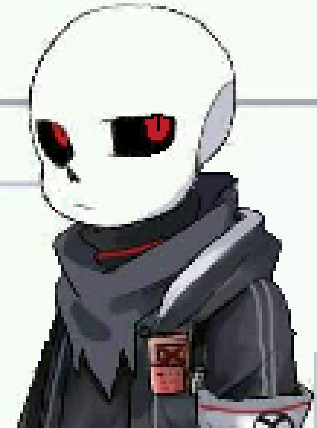 [7159b3] *he tps outside to help Fractured Sans. He shoots Persecutor with his gun*