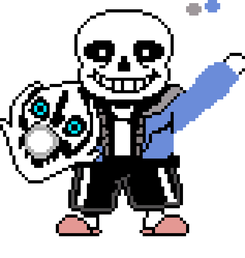 [d4664f] SSBU Sans Battle Sprite. ( Colored )