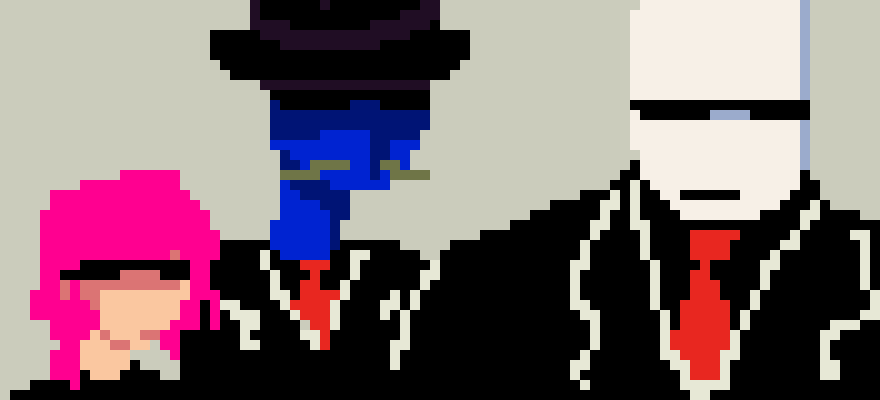 [8c660b] (the three follow him to their vehicle, which they enter, and leave the area.)