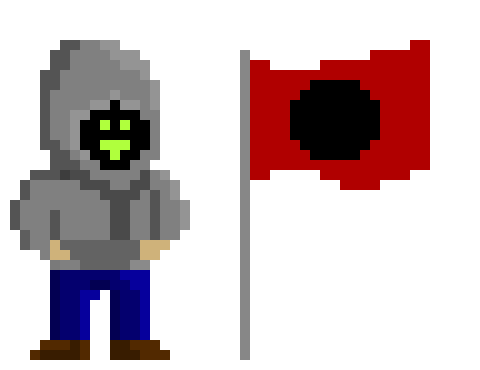 Hooded figure