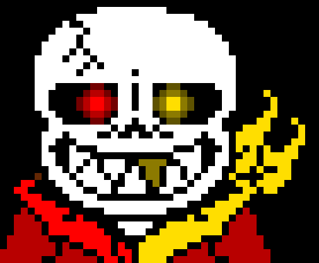 i actually like this more than my classic creation of dualitytale sans -electro
