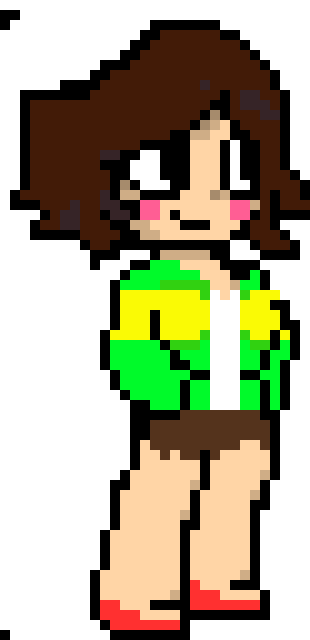 I gave her a chara outfit (Slithy)