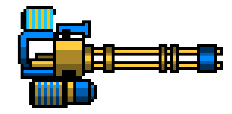 [9664c4] Super Gold Minigun Blue (not by the same person as the super minigun)