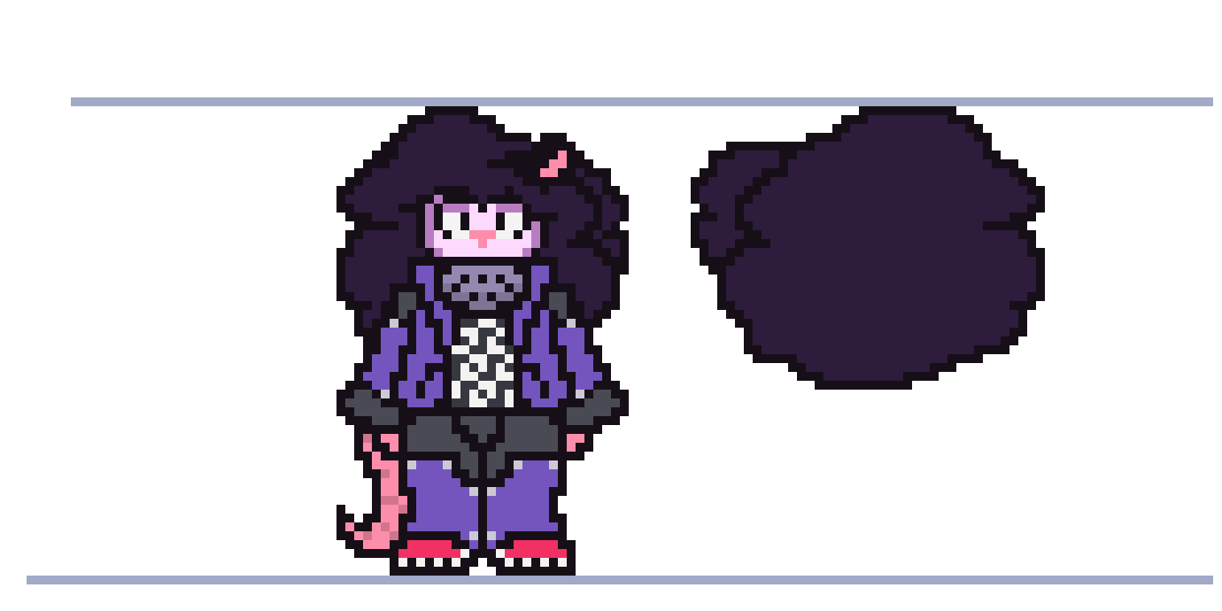 alright i'm gonna like. try to make the battle sprite now. hope i don't end up wanting to blow my skull into oblivion afterwards