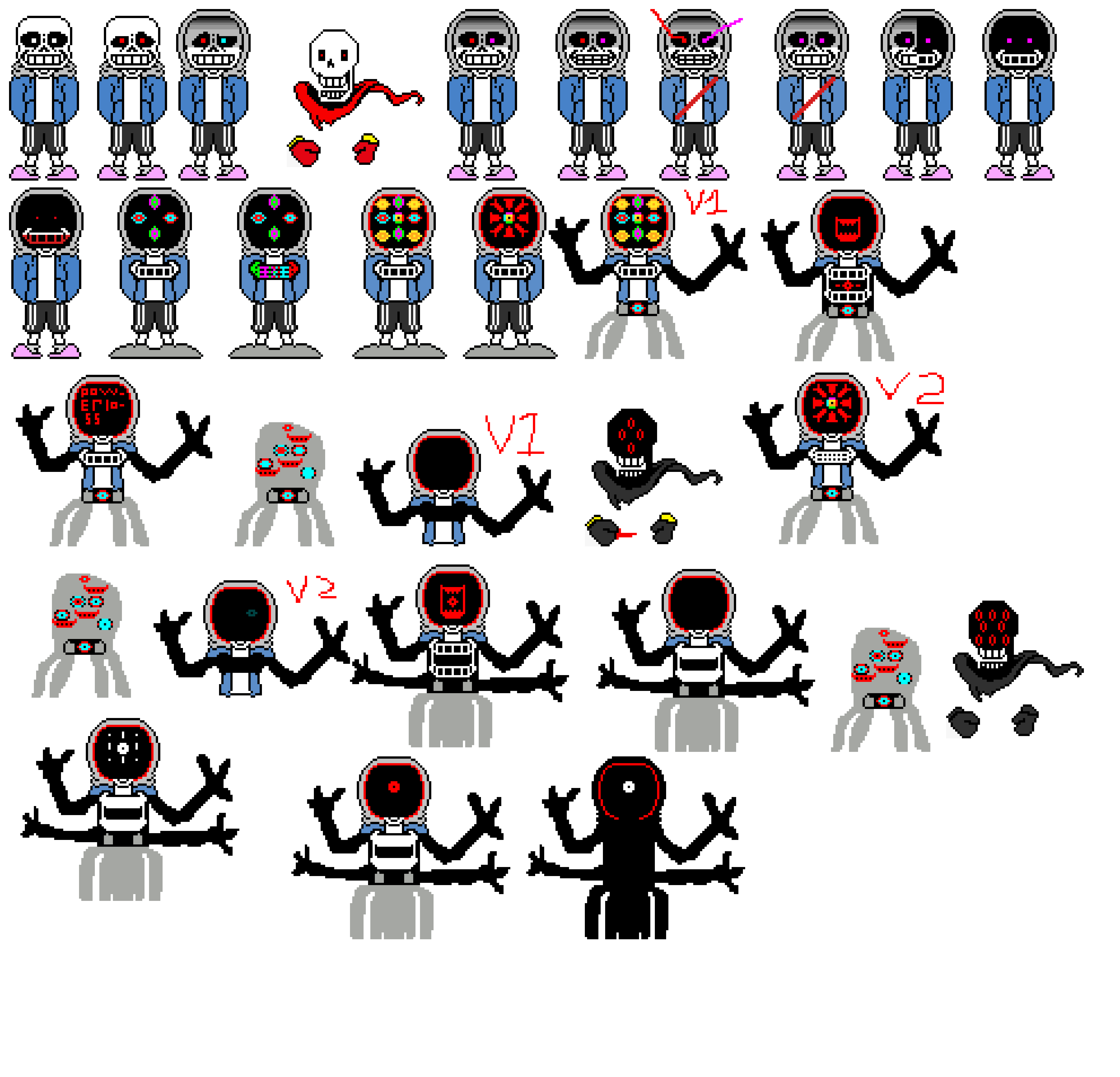 [d082ec] sans - 8x dust sans evolution (credits in the description)
