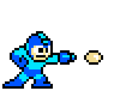 [9664c4] Mega Man Pixel Art