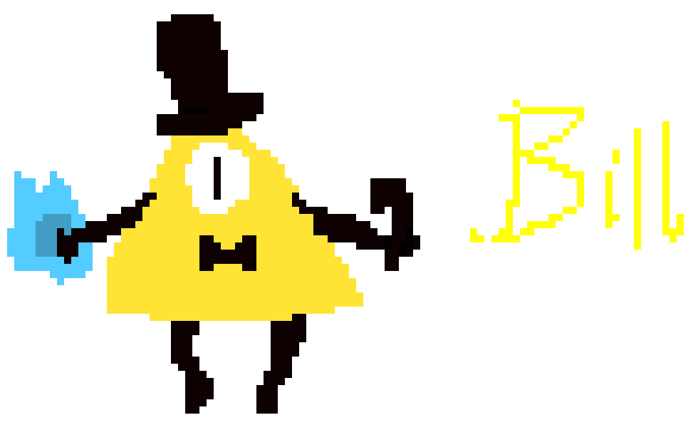 Bill Cipher Gravity Falls Sprite