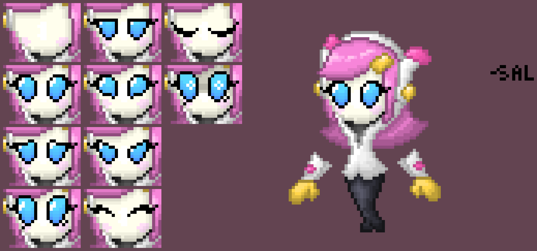 Susie Sprite Sheet (Possibly Not Done) 