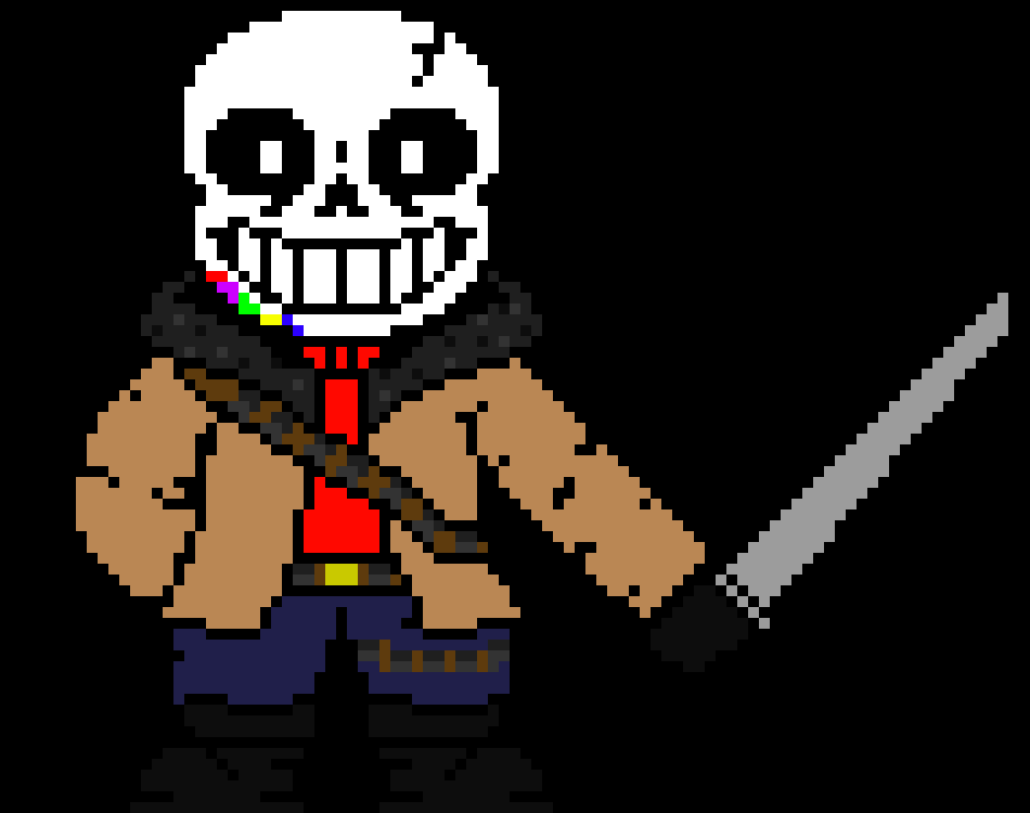 [54952b] hey guys remeber that old character I had called creativity sans, well I decided to recreate him and redo his ability and how they work, btw it ain't a oc if your wondering, I was wandering what you guys thought :)