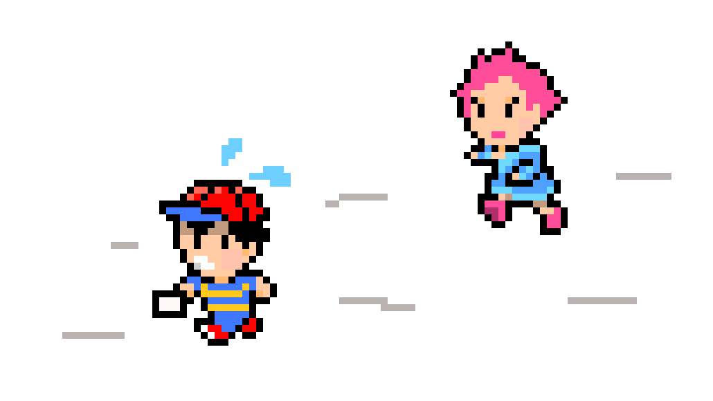 [68d9fa] Ness steals one of Kumatora's poptarts 