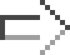 [38793f] Black and white arrow