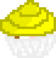 [9664c4] Yellow Neapolitan Cupcake