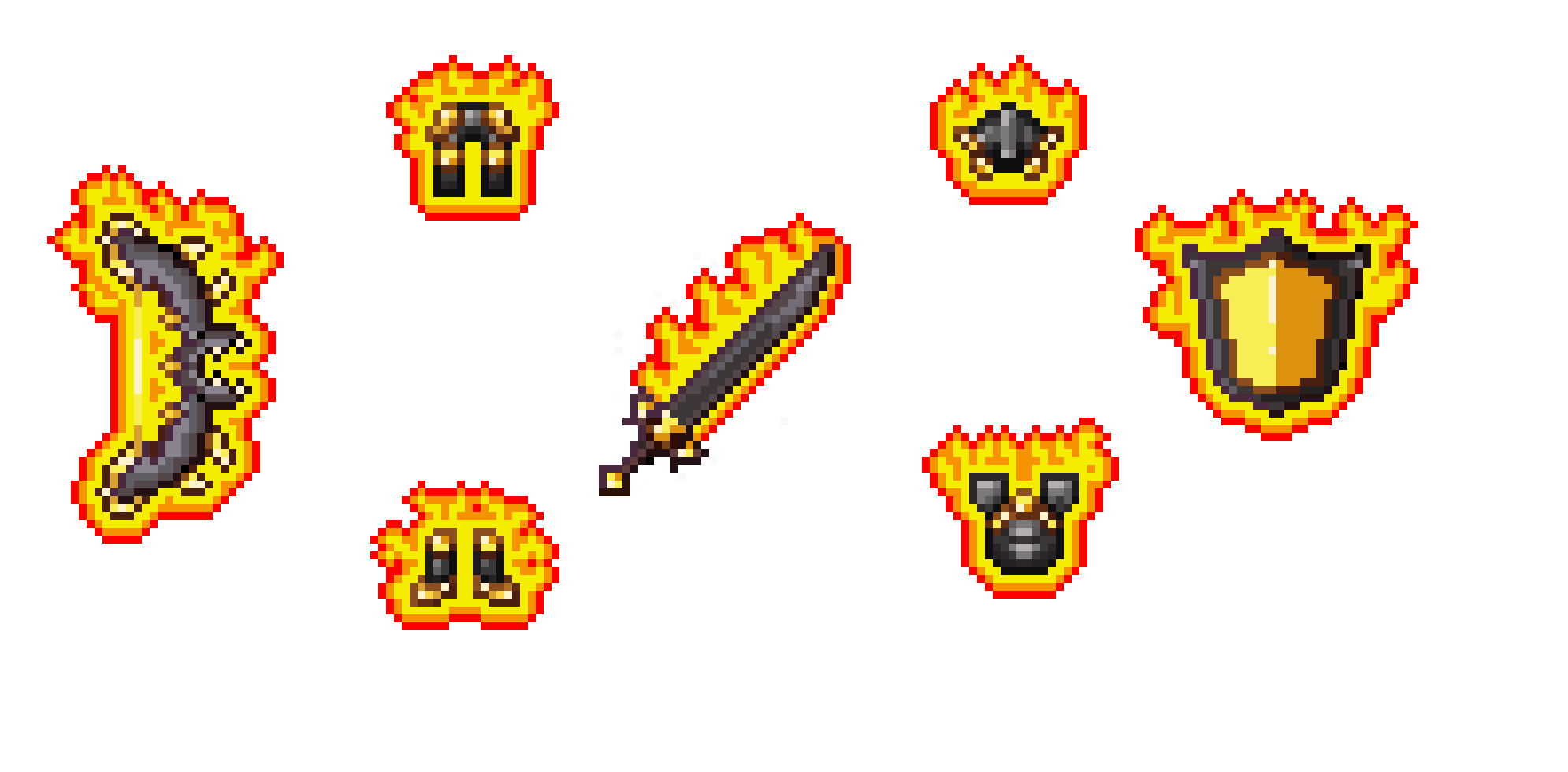 [76b8b5] Full Netherite Hellforge Set