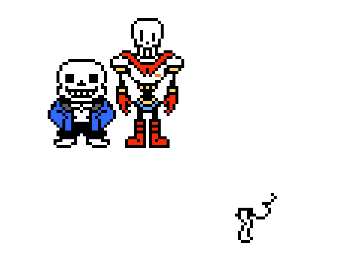 Flowey (W.I.P) Sans (overworld) Papyrus (overworld)