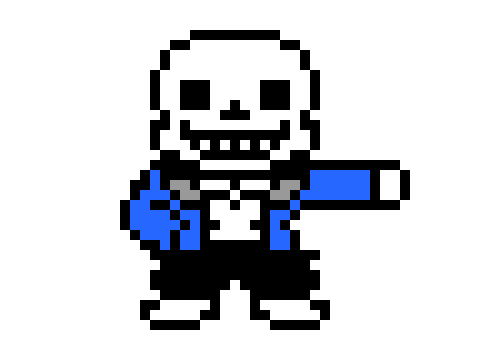 [53a360] stops the running guy with telekinesis then gaster blasters fire at him then throws him to chara knocking them down *
