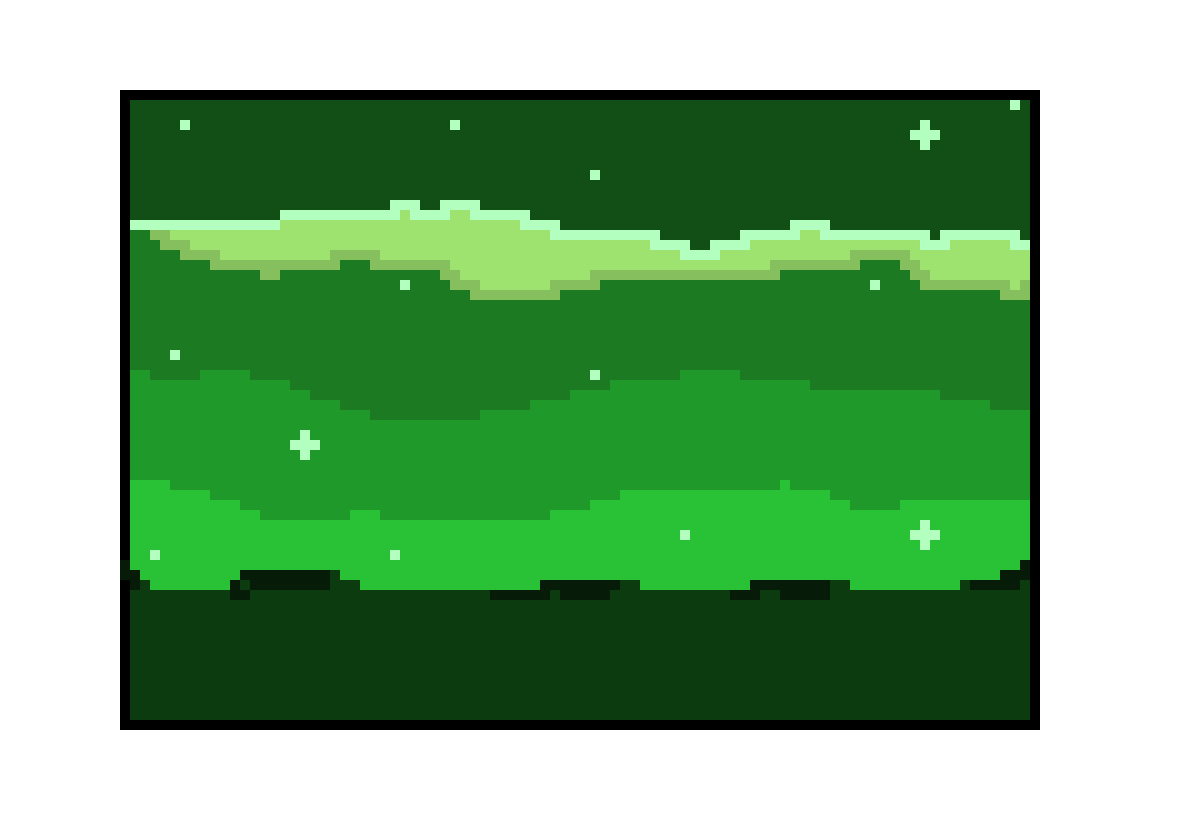 green background