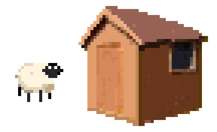 [051d97] Sheep and shed