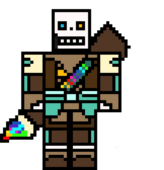 i drew a gun. -Ink Sans