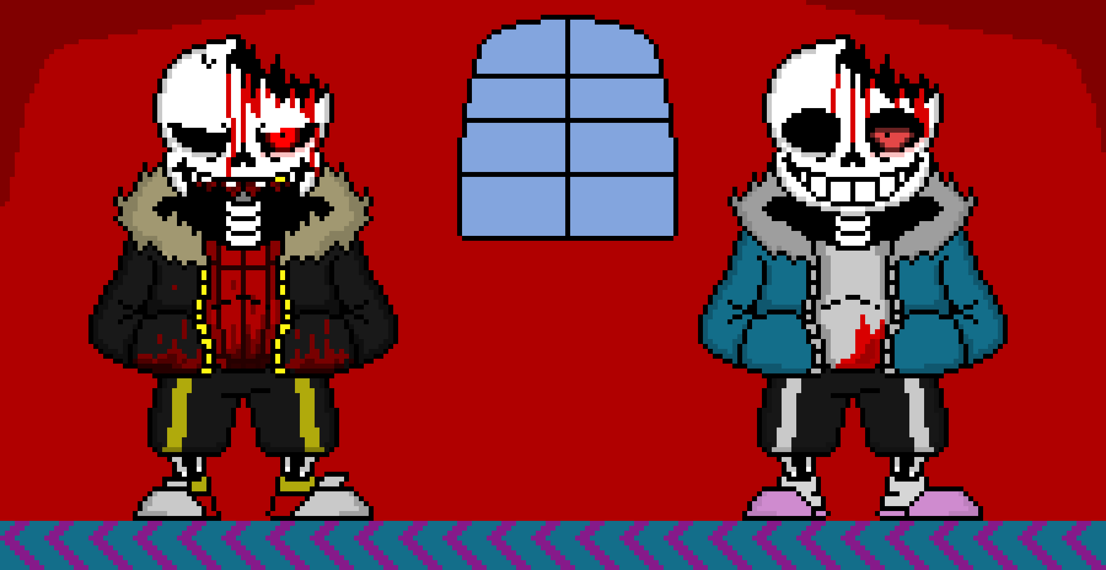 Horror and HorrorFell -HorrorTale Sans