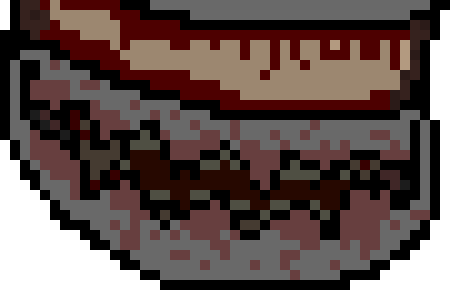 [38c9aa] yes. Also, these iron jaws didnt use to be iron jaws, it used to be a solid slab of metal, but he pried it open, and is now strong enough to move his jaws around despite the fact theyre being held back by the metal