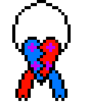 Pixel Heros! Duality Heart Locket