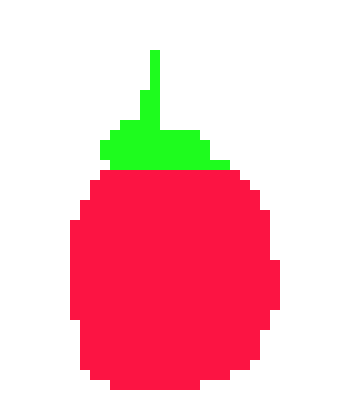 [209ee5] Pixel strawberry