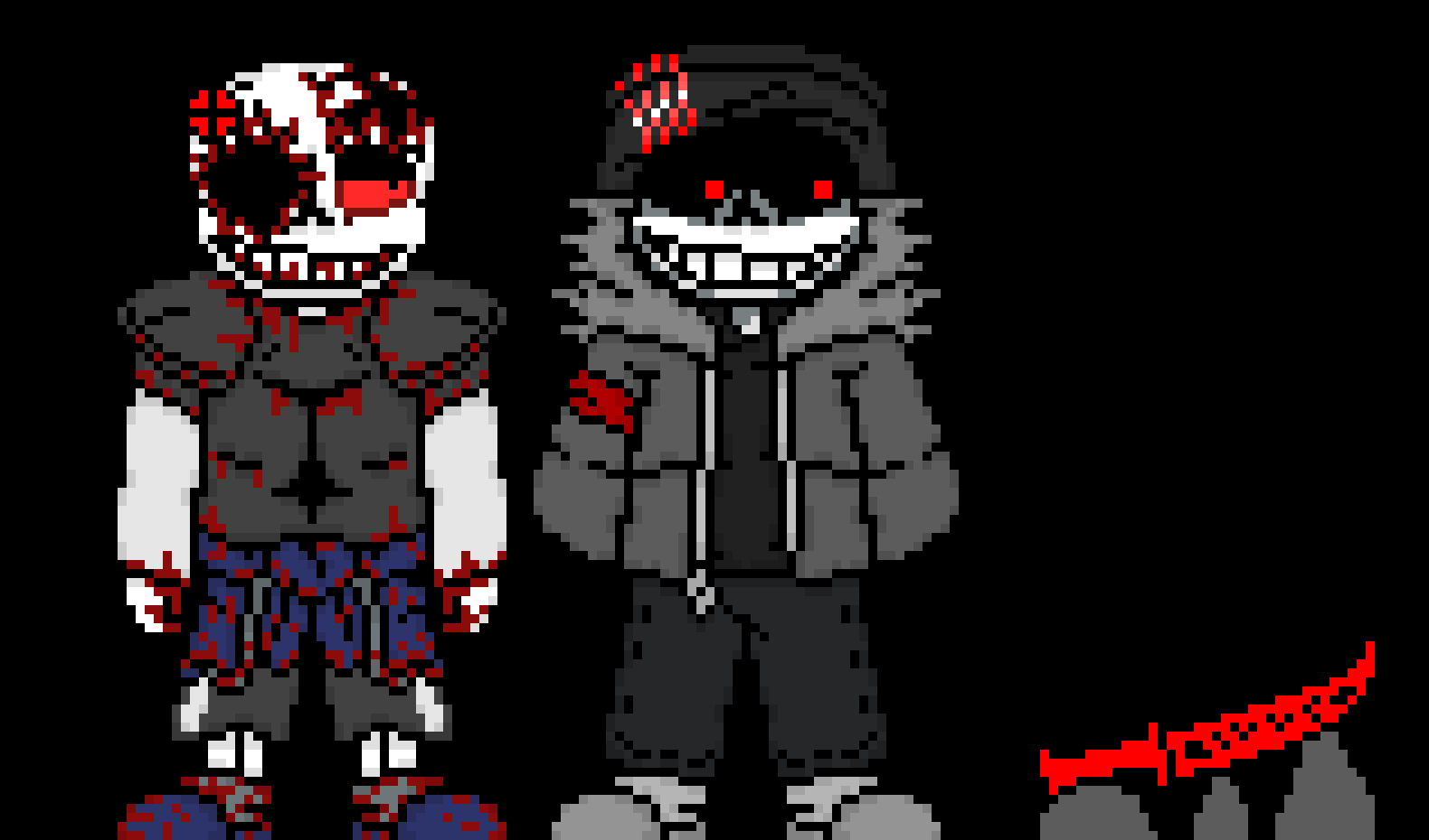 [57dac4] *Dust plops down some rocks and balances a True Knife with the scribbles saying "Killer"* "SEE HE EXISTS!!" [...]