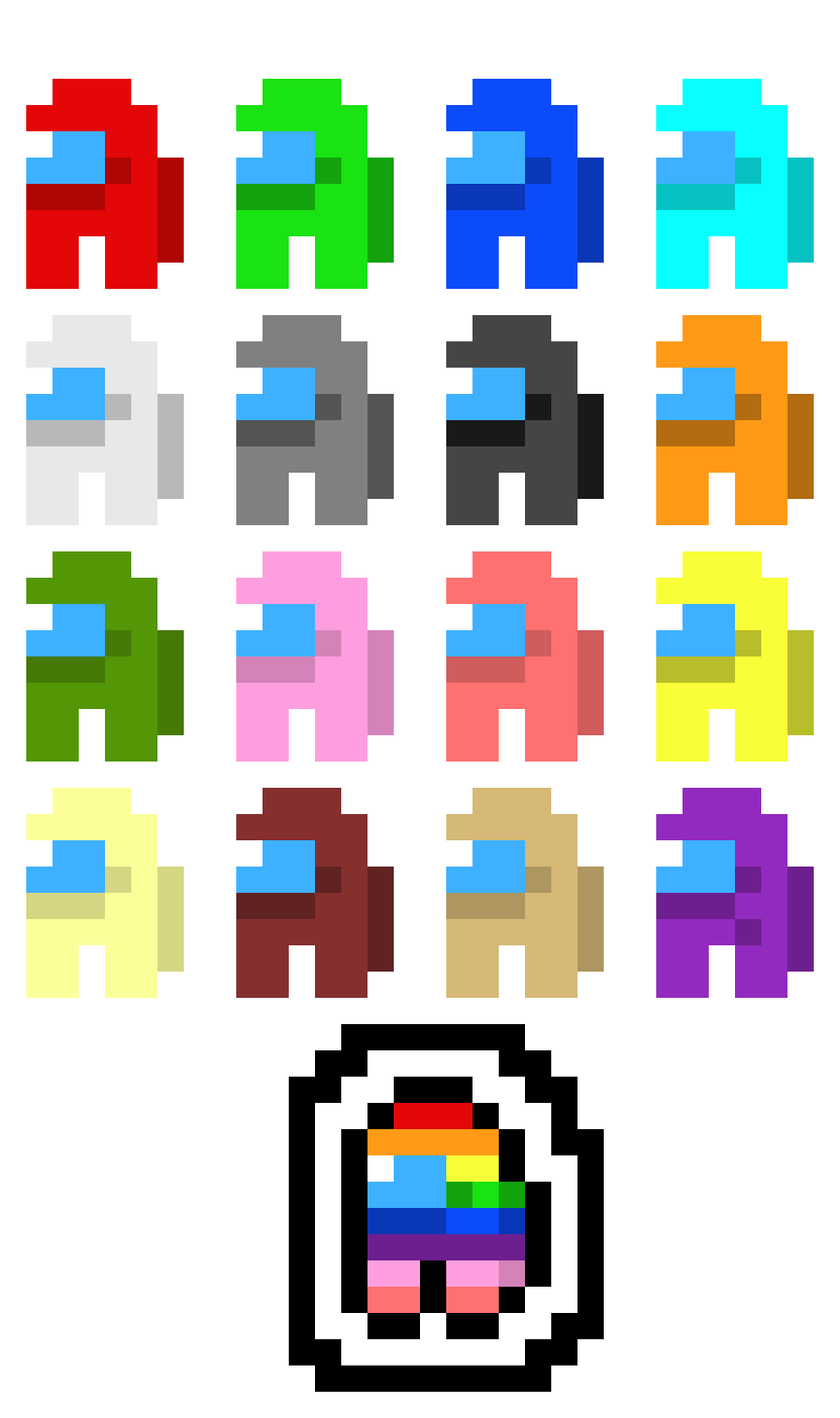 [c09092] among us sprites