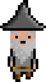 [bb0007] Pixel Wizard Grey Walking AniF2