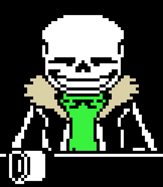 [df4002] { Then, he sat in a random table. }