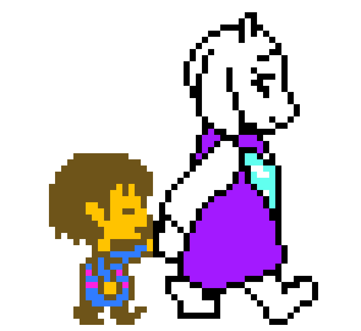 [9664c4] Toriel and Frisk