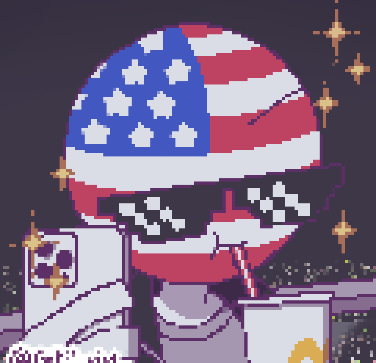 [b63bdb] SHIT! *grabs A.N. Russia's arm* dude, think about what your doing before you land yourself in prison