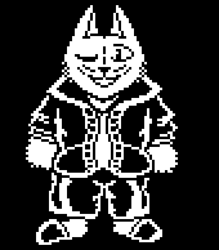 [95be89] Sans as a cat | [[I dunno who made this as it had no name on it but uh... I`ma just... Take this now...]]