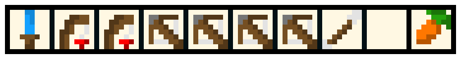 [f7c1ea] Minecraft hotbar