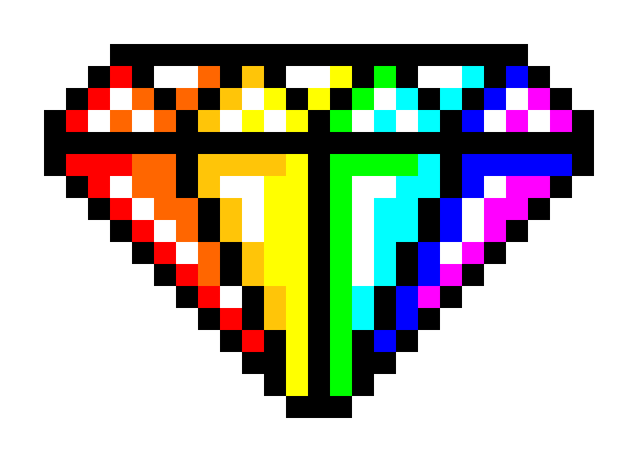 [9664c4] Rainbow diamond