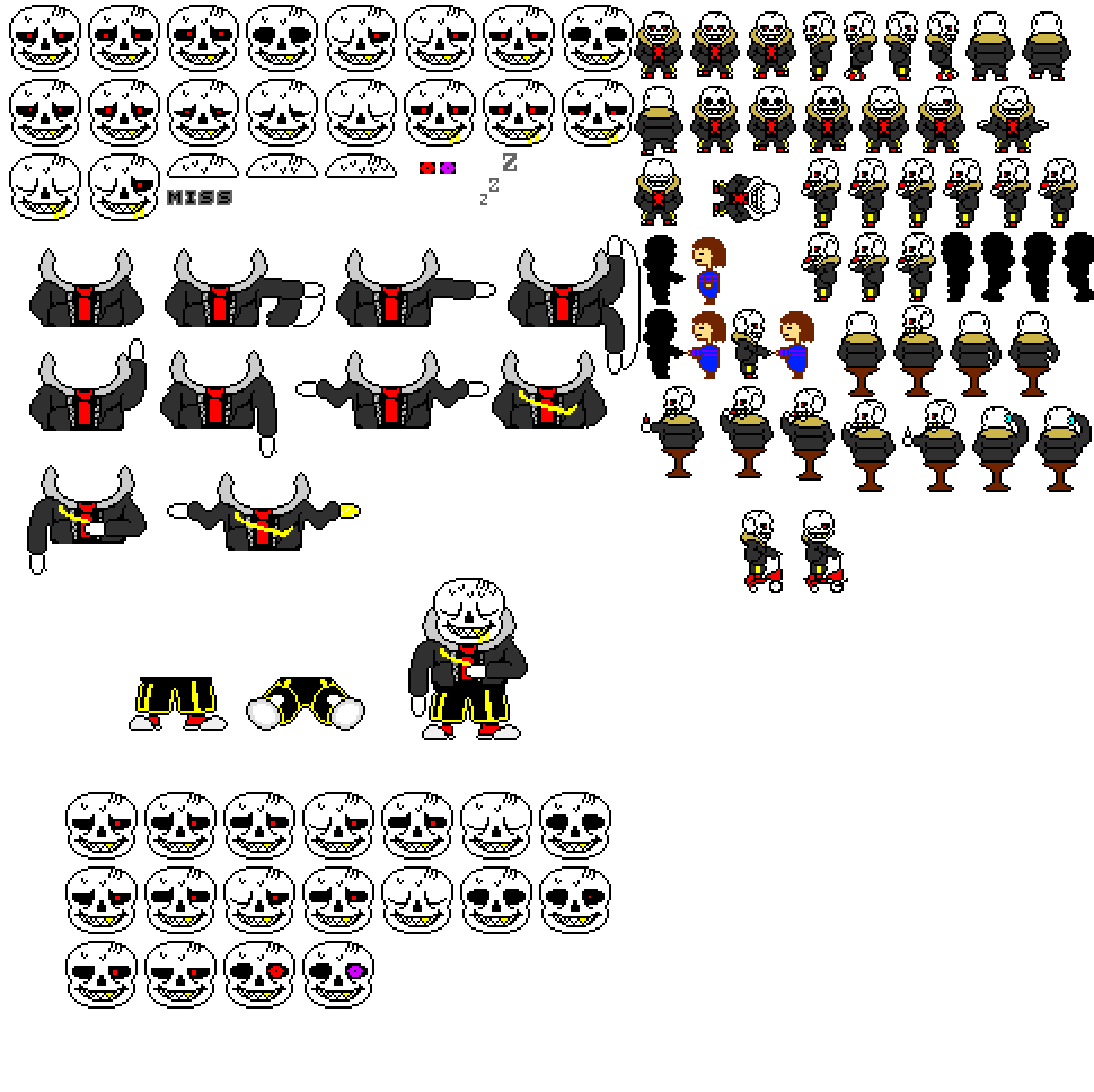 Underfell Sans Sprite Sheet